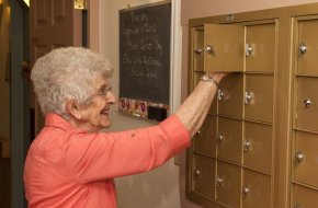 Each resident has their own mailbox